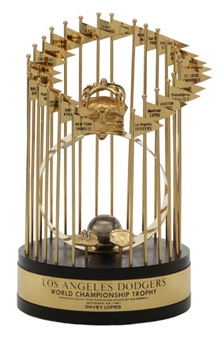 Davey Lopes Personal 1981 Los Angeles Dodgers Personal World Series Trophy (Lopes LOA)